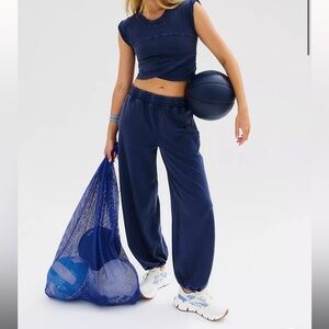 Free People Navy Crossover Set